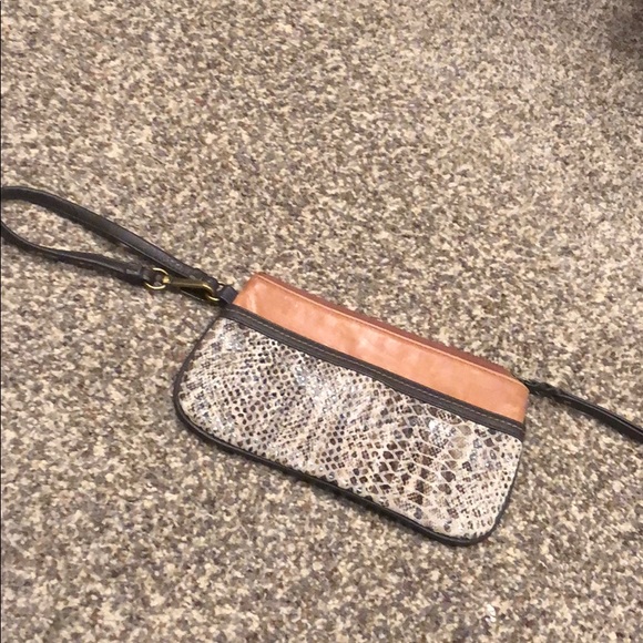 The Sak Handbags - The SAK snake print and leather wristlet!